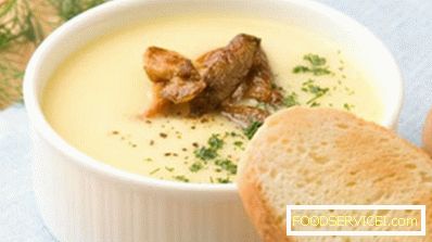 Gljiva krem ​​juha sa krem ​​sirom
